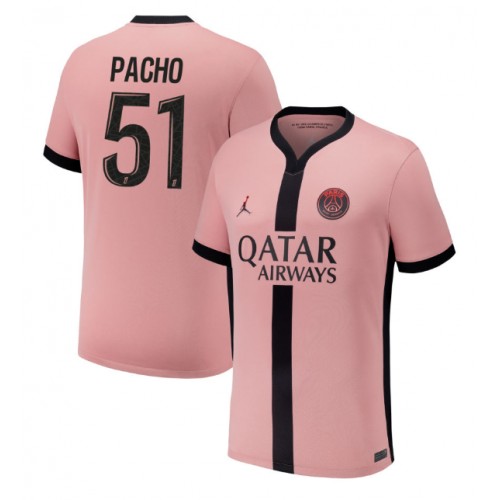 Pánský Fotbalový dres Paris Saint-Germain Willian Pacho #51 2024-25 Třetí Krátký Rukáv